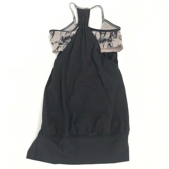 Lululemon Size 4 No Limits Tank Tan Granite Swirl - Picture 2 of 4